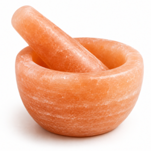 Handcrafted Pink Salt Mortar & Pestle